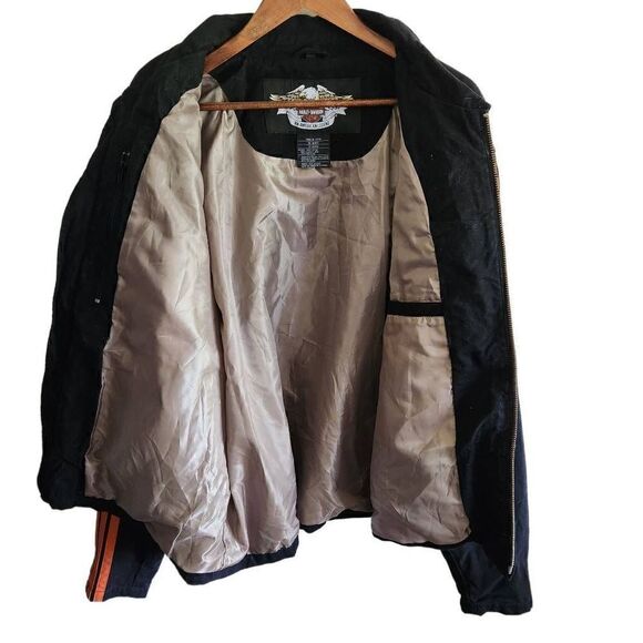 Harley Davidson Men's Full Zip Cotton Jacket Size 2XL - Picture 3 of 6